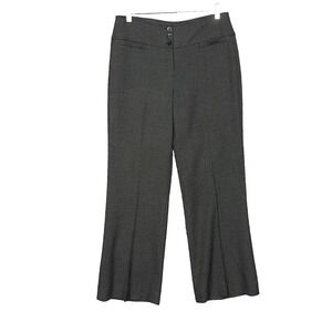 Long Tall Sally Pants Womens 6 Grey Tweed‎ 29" Inseam Straight Career Academia